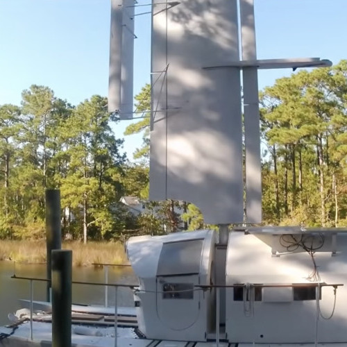 Ken Fry's catamaran Wing and a Pair