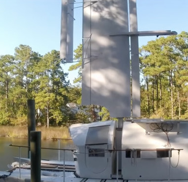 Ken Fry's catamaran Wing and a Pair