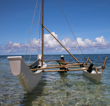 Mariana sailing canoe re-creation