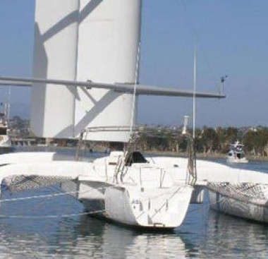 Navy wingsail trimaran