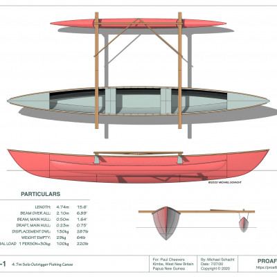 Proa File | A Small Solo Fishing Outrigger Canoe